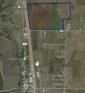 with border - Valley View III 172.494 Acres S of Krahl, VV  TX 76272